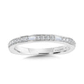 Straight Baguette Diamond Wedding Band — R2215BW
