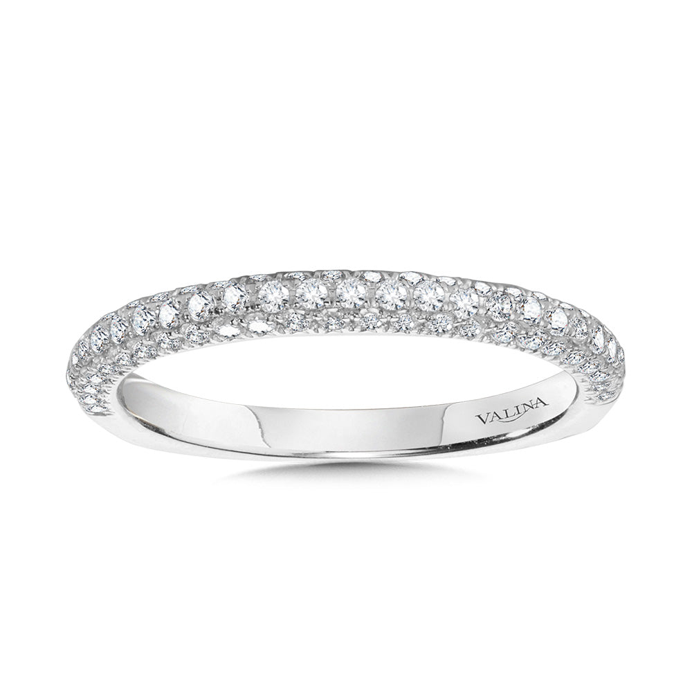 Pave-Set Diamond Wedding Band — R2217BW