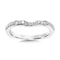 Curved Channel-Set Diamond Wedding Band — R2218BW