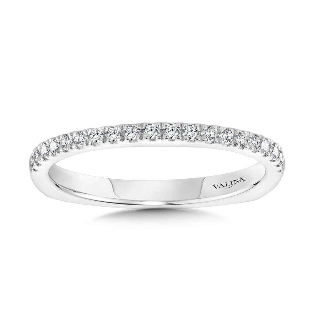 WG Straight Diamond Wedding Band — R2238BW