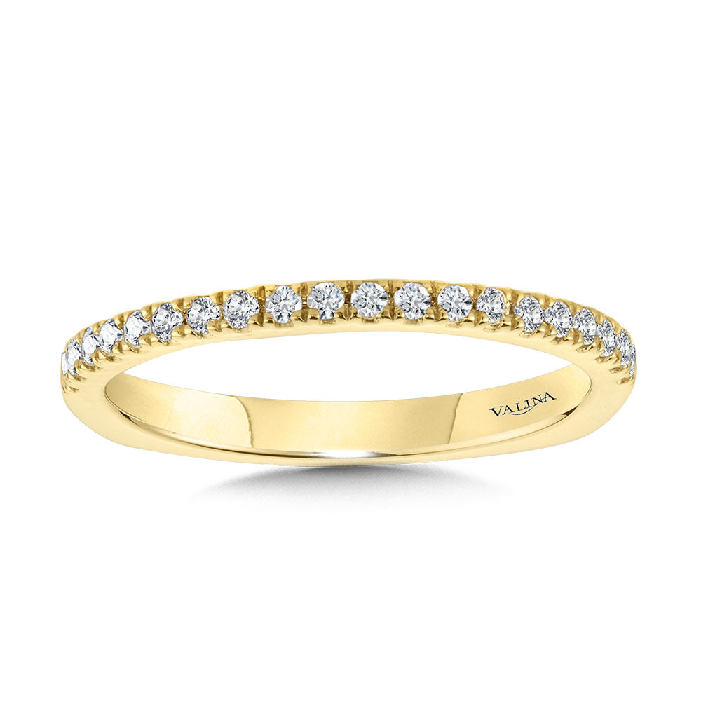 YG Straight Diamond Wedding Band — R2239BY