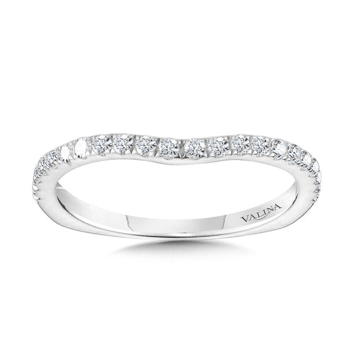 Curved Diamond Wedding Band — R2242BW
