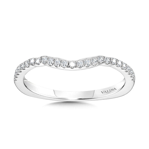 Curved Diamond Wedding Band — R2243BW