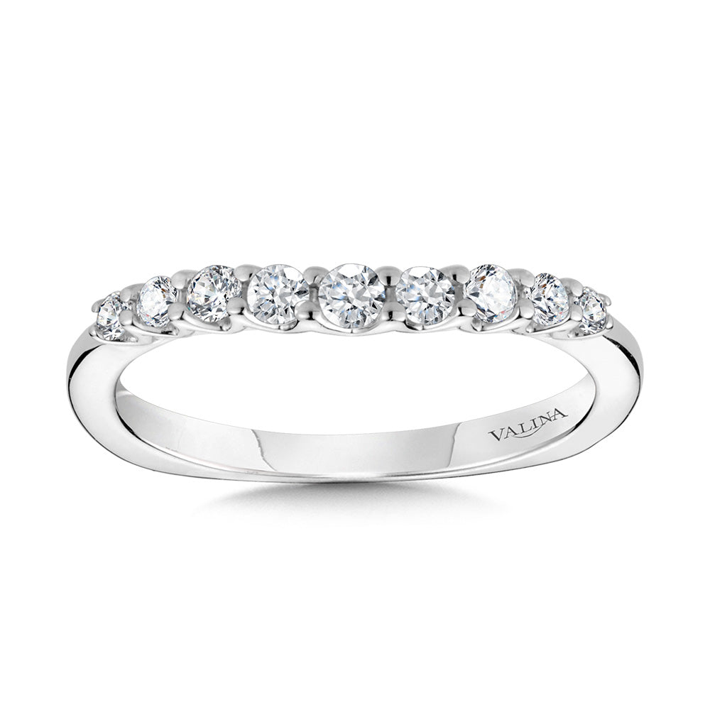 Graduating Nine-Stone Diamond Wedding Band — R2247BW