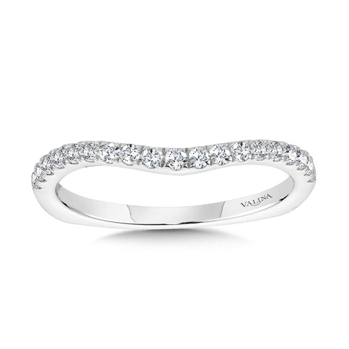 Curved Diamond Wedding Band — R2252BW