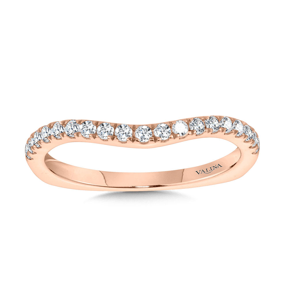 Curved Diamond Wedding Band — R2253BP