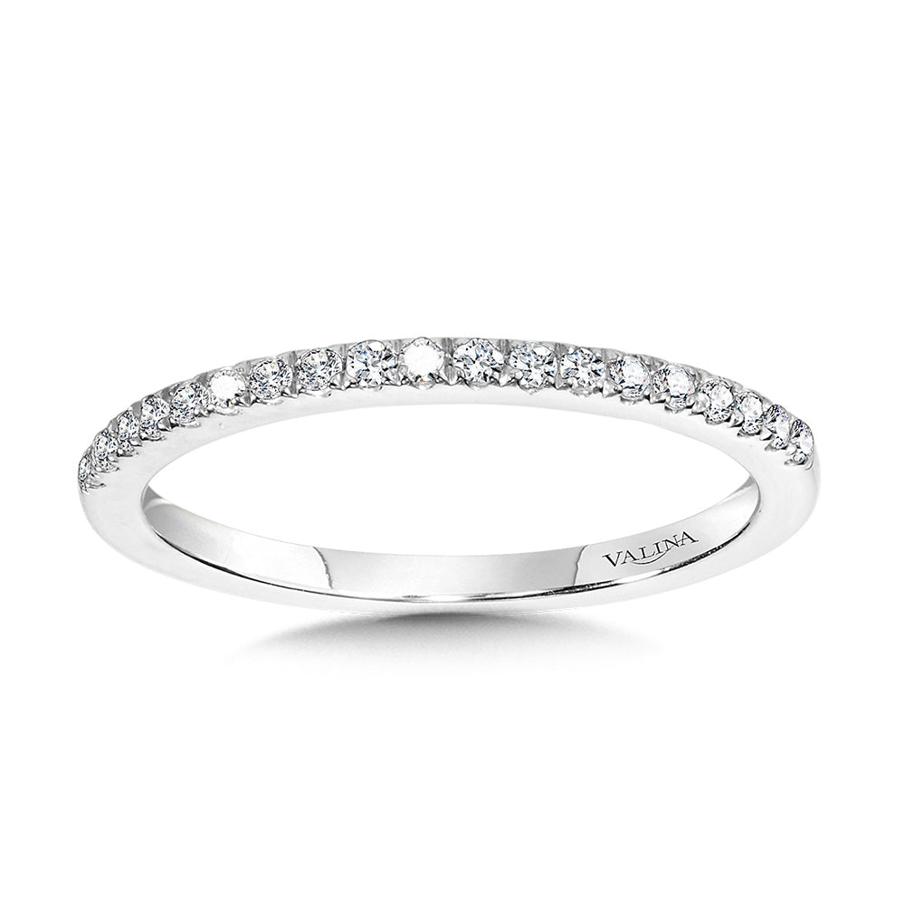 Straight Diamond Wedding Band — R2258BW-SR