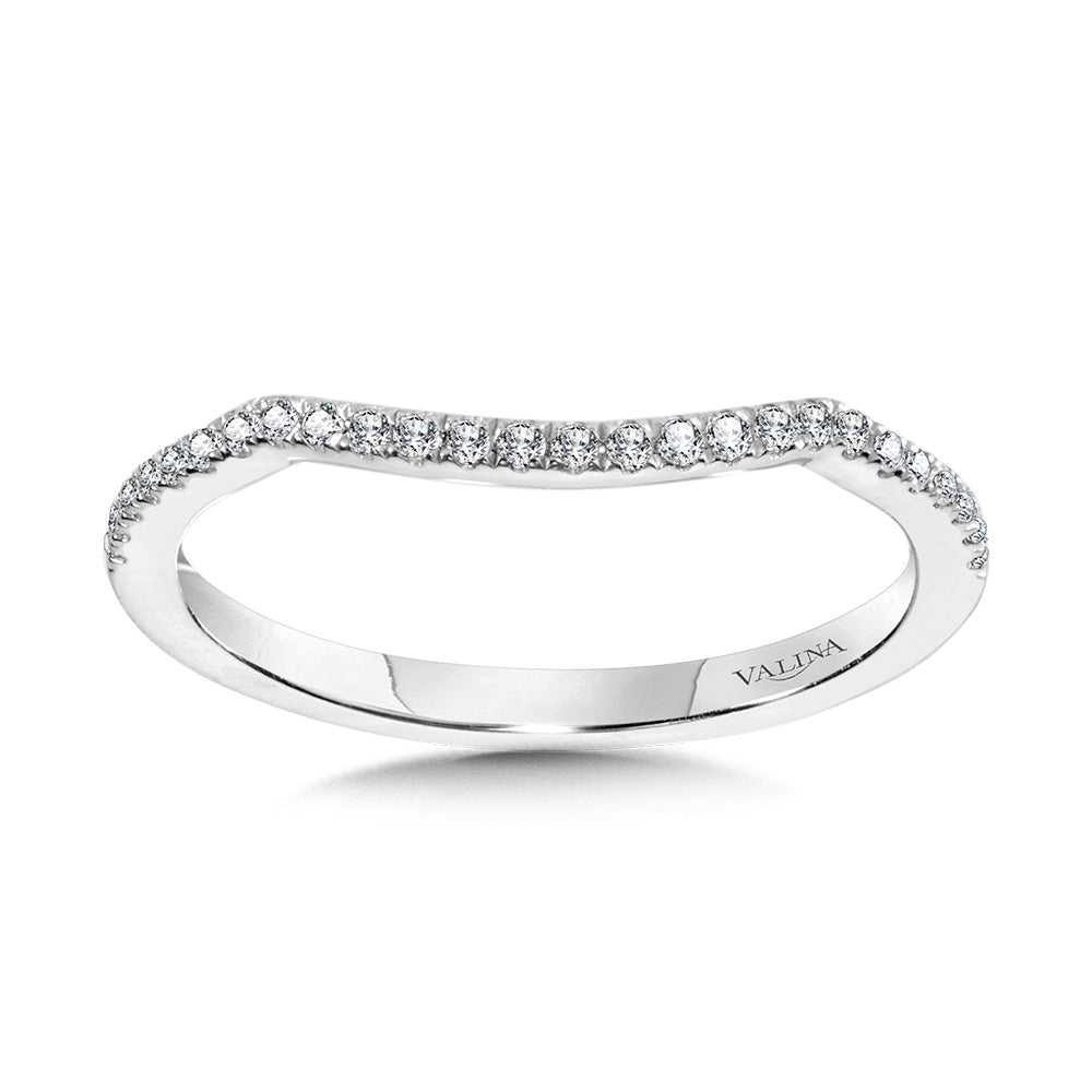 Curved Diamond Wedding Band — R2259BW-SR