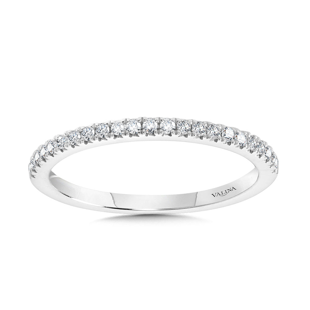 Straight Diamond Wedding Band — R2261BW-SR