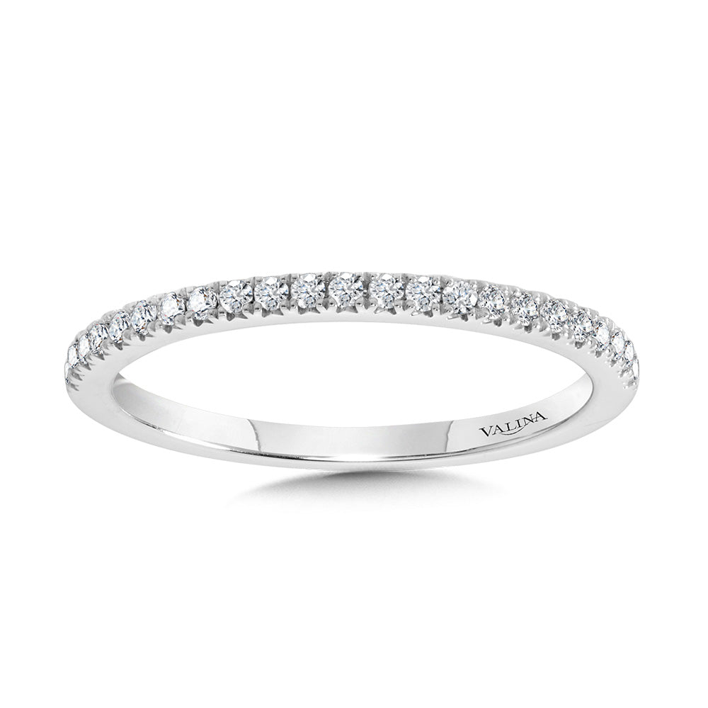 Straight Diamond Wedding Band — R2262BW-SR
