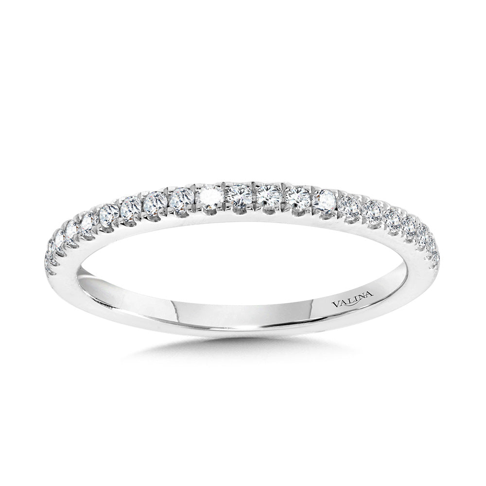Straight Diamond Wedding Band — R2292BW-SR