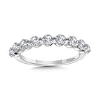 Straight Shared-Prong Diamond Wedding Band — R2336BW-SR