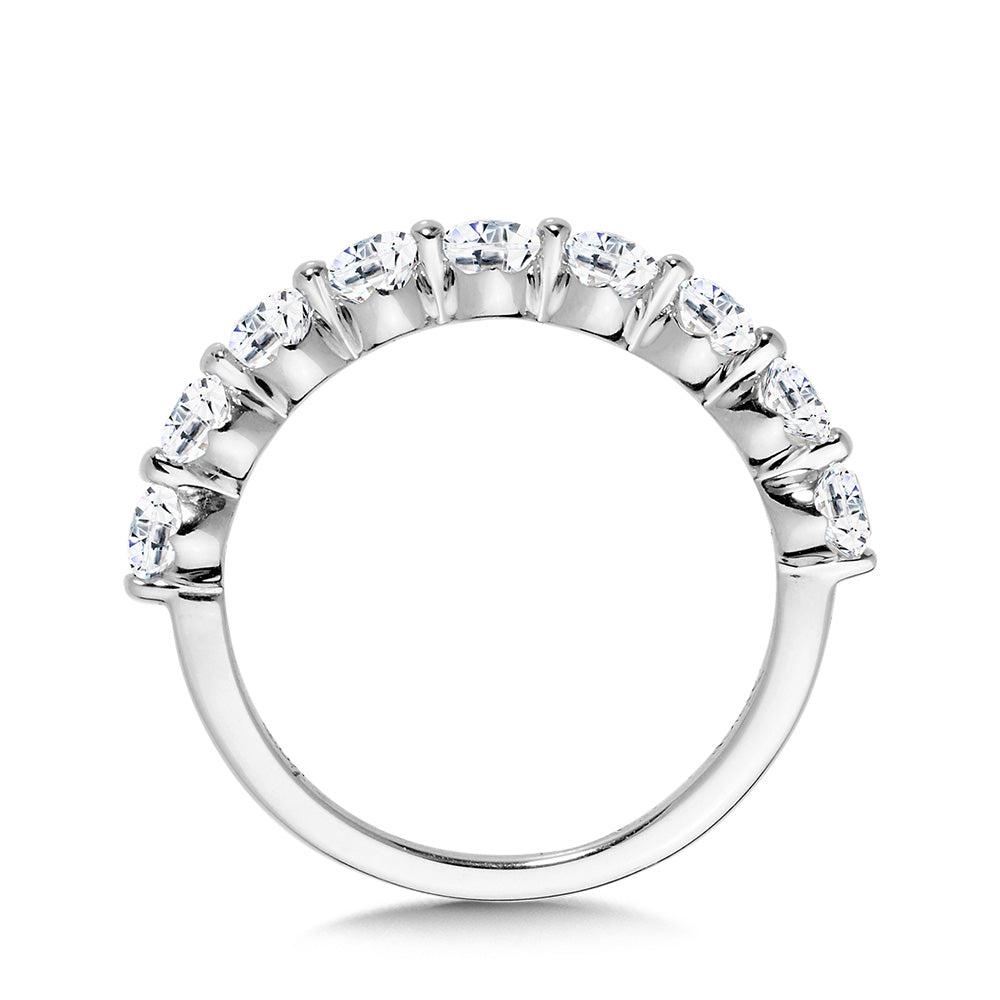 Straight Shared-Prong Diamond Wedding Band — R2336BW-SR