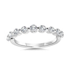 Straight Shared-Prong Diamond Wedding Band — R2345BW-SR