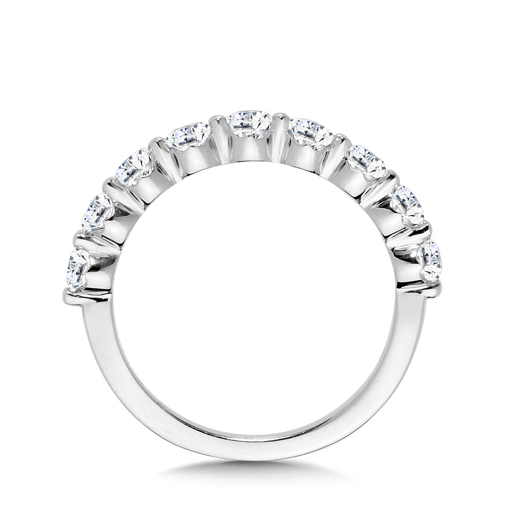 Straight Shared-Prong Diamond Wedding Band — R2345BW-SR