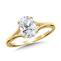 Oval-Cut Hidden Halo & Split Shank Diamond Engagement — R2366Y-SR