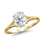 Oval-Cut Hidden Halo & Split Shank Diamond Engagement — R2366Y-SR