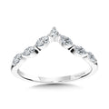 Marquise Diamond Chevron Wedding Band — R2393BW-SR
