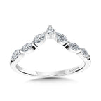 Marquise Diamond Chevron Wedding Band — R2393BW-SR
