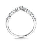 Marquise Diamond Chevron Wedding Band — R2393BW-SR