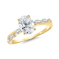 Oval-Cut Diamond Engagement Ring — R2458Y-SR