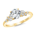 Side Stone Diamond Engagement Ring — R2462Y-SR