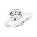Diamond Solitaire Engagement Ring — R2496W-SR