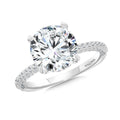 Straight Diamond Engagement Ring — R2504W