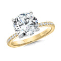 Straight Diamond Engagement Ring — R2508Y