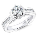 Channel-Set Diamond Engagement Ring — R9067W