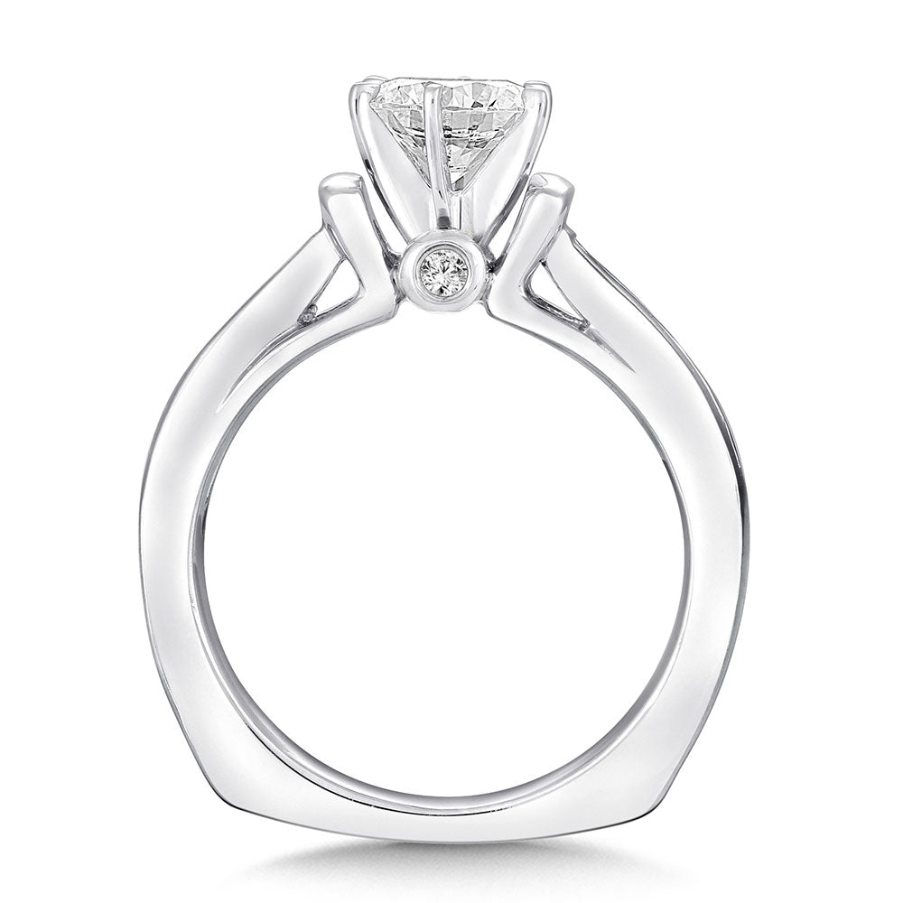 Channel-Set Diamond Engagement Ring — R9067W