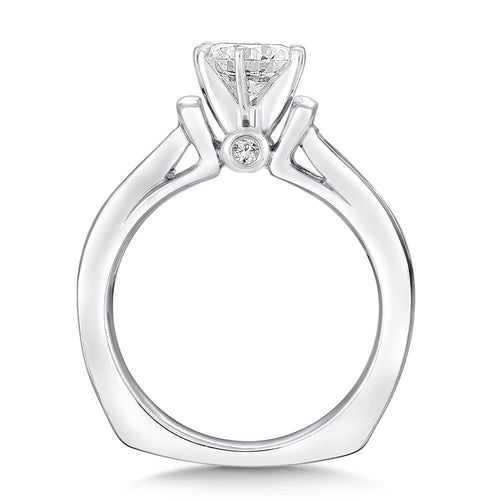 Channel-Set Diamond Engagement Ring — R9067W