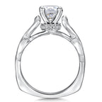 Spiral Style Diamond Engagement Ring — R9257W