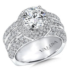 Statement Halo Engagement Ring — R9259W