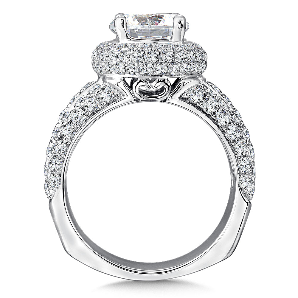 Statement Halo Engagement Ring — R9259W