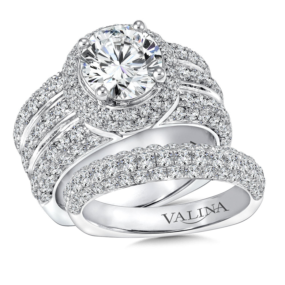 Statement Halo Engagement Ring — R9259W