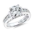 Channel Diamond Engagement Ring — R9273W