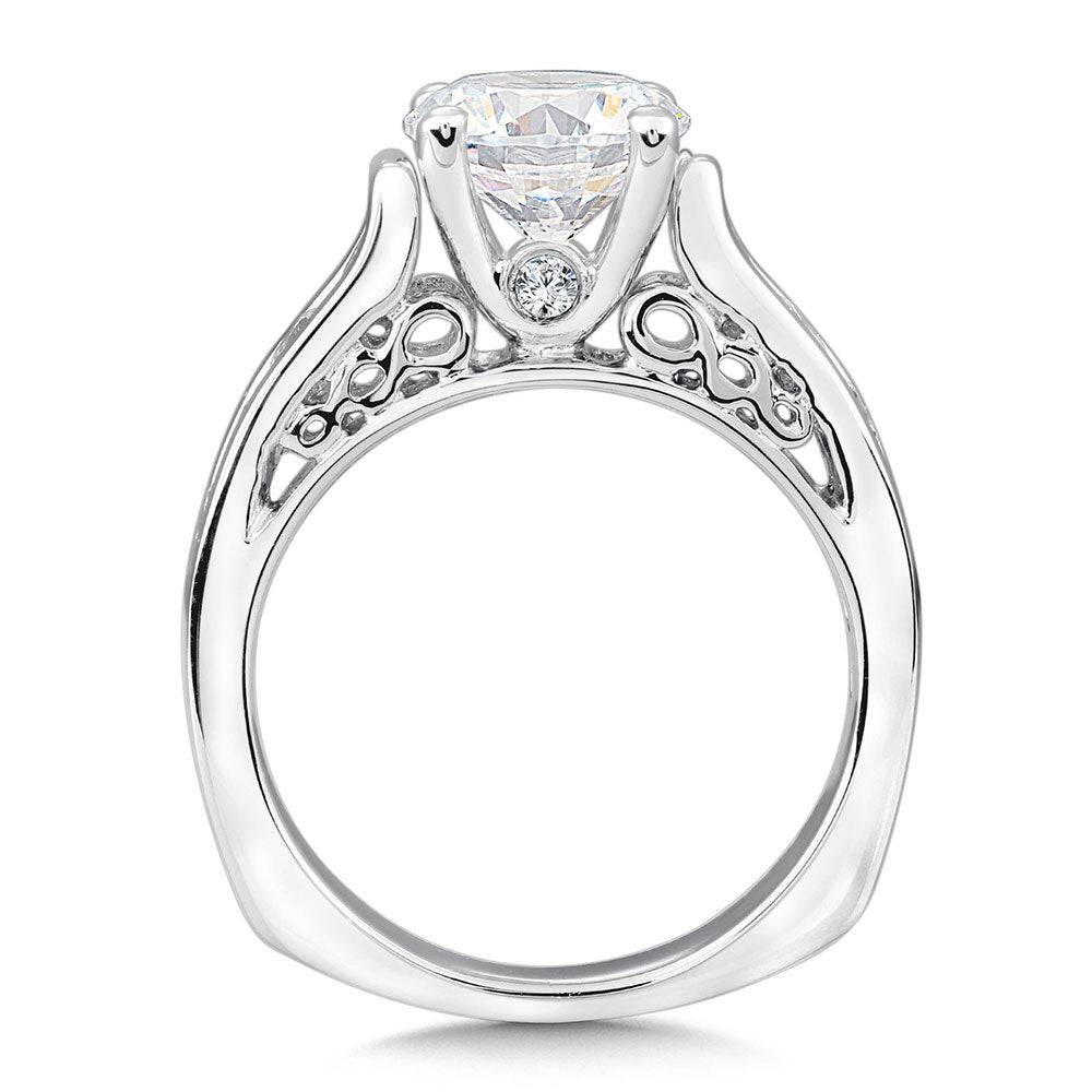 Channel Diamond Engagement Ring — R9273W