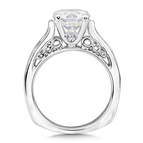 Channel Diamond Engagement Ring — R9273W