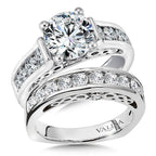 Channel Diamond Engagement Ring — R9273W