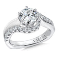 Spiral Style Diamond Engagement Ring — R9295W