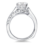 Spiral Style Diamond Engagement Ring — R9295W