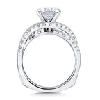 Spiral Style Diamond Engagement Ring — R9296W