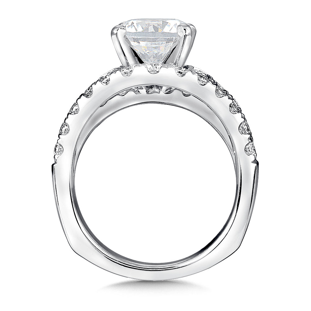 Split Shank Style Engagement Ring — R9302W