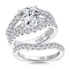 Split Shank Style Engagement Ring — R9302W