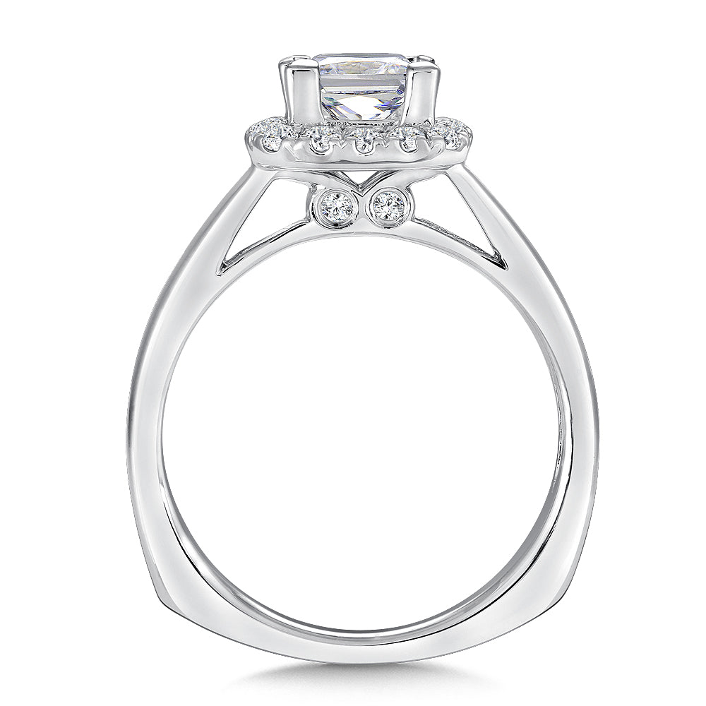 Halo Style Diamond Engagement Ring — R9312W