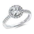 Round Halo Diamond Engagement Ring — R9323W