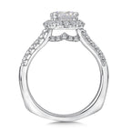Round Halo Diamond Engagement Ring — R9323W