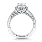 Round Halo Diamond Engagement Ring — R9388W