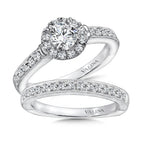 Round Halo Diamond Engagement Ring — R9388W